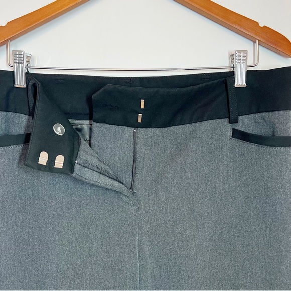 7th Avenue Women's Petite X30 Grey and Black Straight Leg Slack Pants Size 10 - Picture 6 of 15